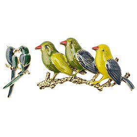 2XCute Bird Animal Crystal/Rhinestone Brooch Pin for Women/Men/Kids Gift Jewelry