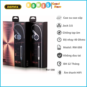 Mua Tai Nghe In-Ear Remax RM-590 Âm Thanh HIFI Jack 3.5 - Hàng Chính Hãng