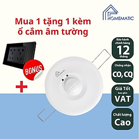 Công tắc cảm biến radar vi sóng âm trần công suất lớn Homematic M003