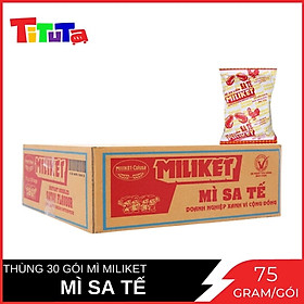 Mì ăn liền Miliket sate giấy vàng 75gX30