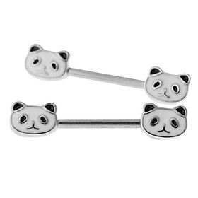 Panda  Bar  Stainless Steel   Jewelry