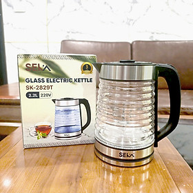 Mua Ấm Siêu Tốc Thủy Tinh SEKA Dung Tích 2.2L Đun Siêu Tốc Tự Ngắt Khi Sôi hàng chính hãng