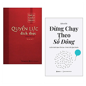 Combo 2 cuốn: Quyền Lực Đích Thực + Đừng chạy theo số đông ( Phát Triển Bản Thân đến thành công/ Cuốn sách bạn cần đọc trước khi quá muộn/ Tặng Kèm Bookmark)