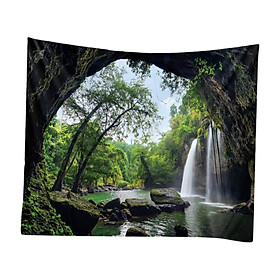 Digital 3D Printed Wall Hanging Tapestry Window Curtains
