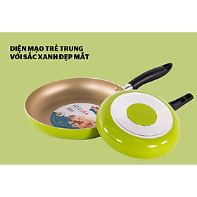 Mua Bộ đôi hoàn hảo - chảo siêu chống dính SUNHOUSE SHS2418 (màu sâm panh) - Hàng chính hãng