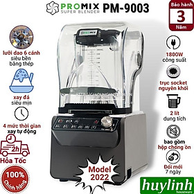 Máy xay sinh tố công nghiệp Promix PM-9003 - 1800W - 2 - lít - Hàng chính hãng