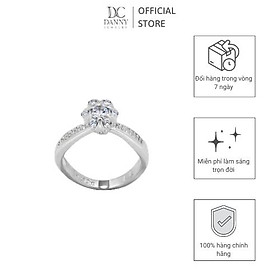 Nhẫn Nữ Danny Jewelry Bạc 925 Đính Đá CZ Xi Rhodium NY1