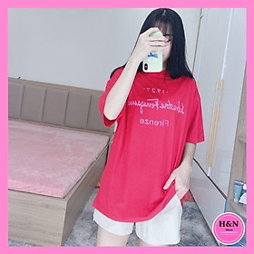 Áo phông chữ thiết kế, áo phông form rộng tạo dáng, phối đồ đa dạng - H&N Store