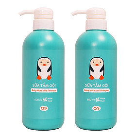 Combo 2 Chai Sữa Tắm Gội AGI 500ml - Hương Cỏ Xạ Hương