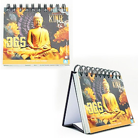 Kinh Pháp Cú - 365 Ngày Sống Theo Lời Phật Dạy ( Kiểu Lò Xo Để Bàn In Màu )