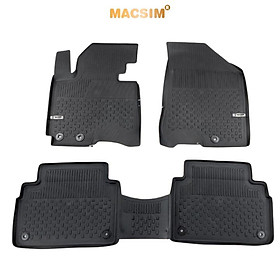 Thảm lót sàn ô tô nhựa TPE Silicon hyundai sportage 2010- 2015 Black Nhãn hiệu Macsim
