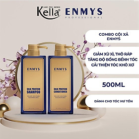 Combo dầu gội xả Enmys Silk Protein Chai 500ml