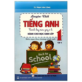 Sách Luyện Viết Tiếng Anh Trình Bày Trên Giấy Ô Li Dành Cho Học Sinh Lớp 1 - Tập 2