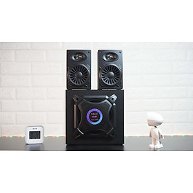 Mua Loa vi tính Lohao MAV 305B - loa vi tính 2.1 âm thanh stereo rạp hát - Kết nối Bluetooth  USB  SD  AV - 2 loa vệ tinh kèm sub - Công suất 100W - Vỏ gỗ cho âm thanh trầm ấm - Hàng nhập khẩu