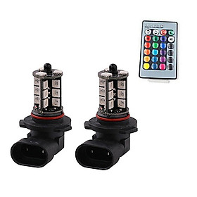 2pcs 9005 9006 H10 Rgb Led Fog Driving Bulb Reversing Light
