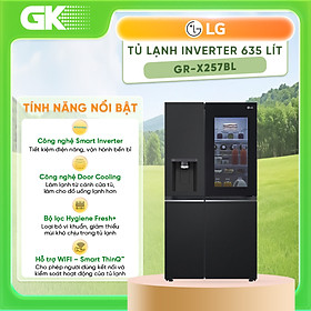 Tủ lạnh LG Inverter 635 lít GR-X257BL - Hàng Chính Hãng (Chỉ giao HCM)