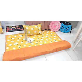 Mua Topper Lót Nệm / Đệm Văn Phòng / Nệm Cuộn Trải Sàn Kiểu Nhật + Kèm 1 Áo Gối (40x60cm) : Nhiều Mẫu - Giao Màu Ngẫu Nhiên