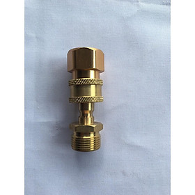 Mua Bộ khớp nối nhanh bằng đồng dây cấp nước đầu ra máy rửa xe gia đình đầu ren 22mm