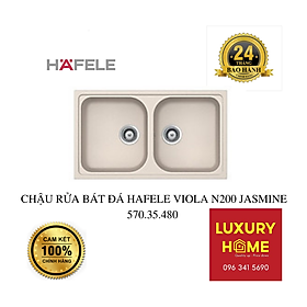 Mua CHẬU RỬA BÁT ĐÁ HAFELE VIOLA N200 JASMINE 570.35.480 - Hàng chính hãng