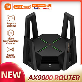 Bộ định tuyến XIAOMI AX9000 Bộ định tuyến ba kênh WIFI6 CPU lõi tứ 1GB RAM 4K QAM 12 Bộ định tuyến