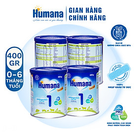 Combo 4 Lon Sữa Bột Humana Gold Plus 1 400g