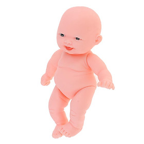 Vinyl Baby Doll Lifelike Newborn Girl Doll Simulation Soft Baby Doll 11cm #1