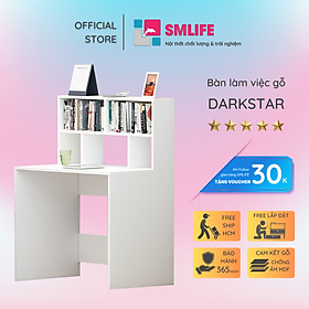 Mua Bàn liền giá sách gỗ CN SMLIFE Darkstar