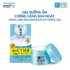 Kem dưỡng ẩm chống nắng ban ngày dạng gel Hada Labo Koi-Gokujyun UV White Gel SPF50+ PA++++ 90g