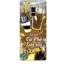 Ốp lưng dành cho điện thoại  SAMSUNG GALAXY A8 PLUS 2018 Hình Sài Gòn Cafe Sữa Đá - Hàng chính hãng