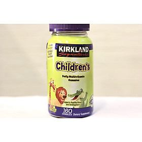 Kẹo Dẻo bổ sung nhập Mỹ Vitamin cho bé Kirkland Childrens Complete Multivitamin Gummies 160 viên