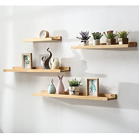 Mua Kệ Gỗ Treo Tường Gỗ Thông Tự Nhiên- Kệ Trang Trí Tường Decor Nhà Cửa Nhiều Kích Cỡ TẶNG KÈM ĐINH VÍT