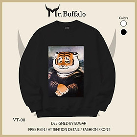 Áo Sweater Hổ Cosplay nghệ thuật Mr.Buffalo - VT08 Đen