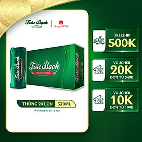 Bia Trúc Bạch - Thùng 24 lon 330ml