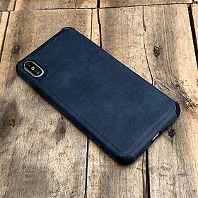 Ốp lưng da chống sốc dành cho iPhone 7  8  SE 2020  7 PLUS  8 PLUS  X  XS  XS MAX  XR  11  11 PRO  11 PRO MAX  12 MINI  12  12Pro  12 Pro Max - Hàng chính hãng - XS Max - Xanh dư