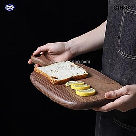 Mua Thớt gỗ óc chó nhập khẩu Mỹ ️(CTH503) khay bánh mì/ bít tết/ pizza/ phụ kiện chụp ảnh