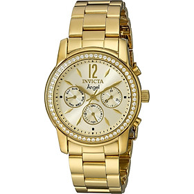 Invicta Women's 11770 Angel Gold Dial 18k Gold Ion-Plated Stainless Steel Watch