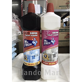 Chai Tẩy vệ sinh toilet Mr.Fresh 1L siêu mạnh hương ngàn hoa