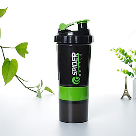 Bình nước tập Gym Shaker chính hãng Top Body, bình lắc 3 ngăn, có lò xo ở bên trong, sử dụng tập gym, chơi thể thao