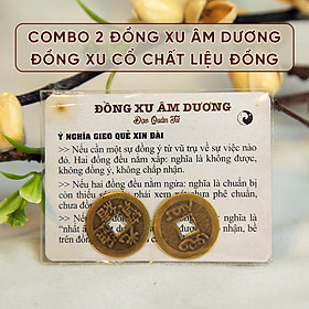 Mua Combo 2 Đồng Tiền Xu Âm Dương xin đài  gieo quẻ  thu hút tài lộc may mắn