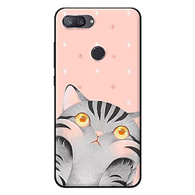 Ốp in cho Xiaomi Mi 8 Lite Mèo Hồng - Hàng chính hãng