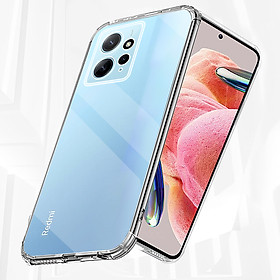 Ốp lưng cho Xiaomi Redmi Note 12 4G trong suốt chống sốc bảo vệ camera sau