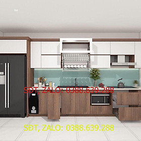 Mua Tủ Bếp MDF phủ Melamine 2021-2022 3 200 000d/mét dài cả trên và dưới