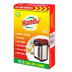 Bột tẩy cặn nước đá vôi ấm đun,bình đựng nước Hando 100Gr