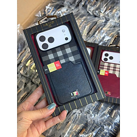 Ốp lưng da cho iPhone 17 Pro Max , 17 Pro chính hãng Mentor VII LATUS (có ngăn để ATM) - Hàng chính hãng - Màu đen - iPhone 17 Pro Max