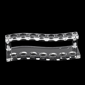 2-Tier Clear Acrylic Essential Oil Display Stand, Cosmetic & E-cig Organizer Rack - Holds up to 14 Bottles