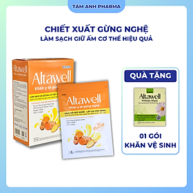 Altawell khăn lau gừng nghệ phục hồi sức khỏe