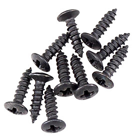 Bass Pickguard Mounting Screws for Electric Guitar Parts Black Set of 50