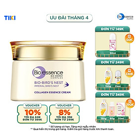 Kem dưỡng da tươi sáng căng mọng Bio-essence Bio-Bird's Nest Collagen Essence Cream 50GR