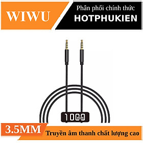 Dây cáp âm thanh Hifi AUX 3.5mm Audio hiệu Wiwu YP01 truyền tải âm thanh chất lượng cao đầu cáp mạ vàng, công nghệ chống đứt gãy - hàng nhập khẩu