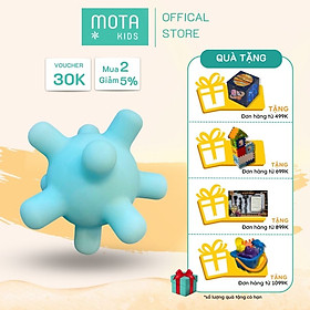 Đồ chơi bóng gai cầm nắm và gặm nướu cho bé 3-6 tháng Montessori Mota - Kích thích thị giác - Hàng chính hãng